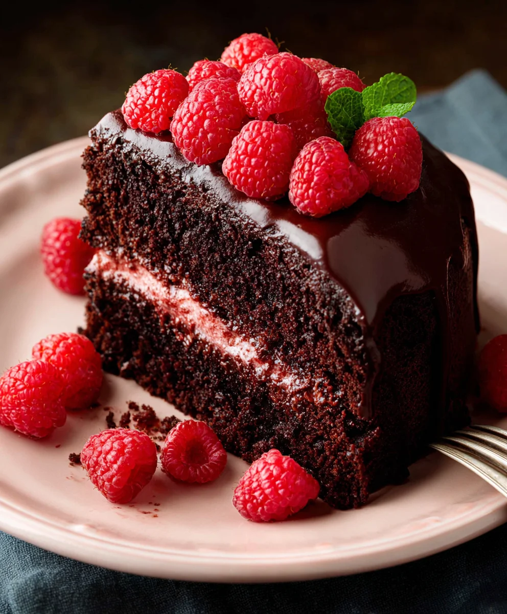 Decadent Chocolate Raspberry Cake Recipe-Easy & Delicious