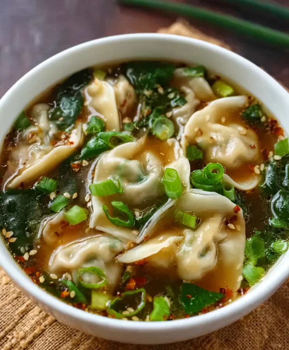 Hearty Beef Potsticker Soup - Easy Comfort Food Recipe