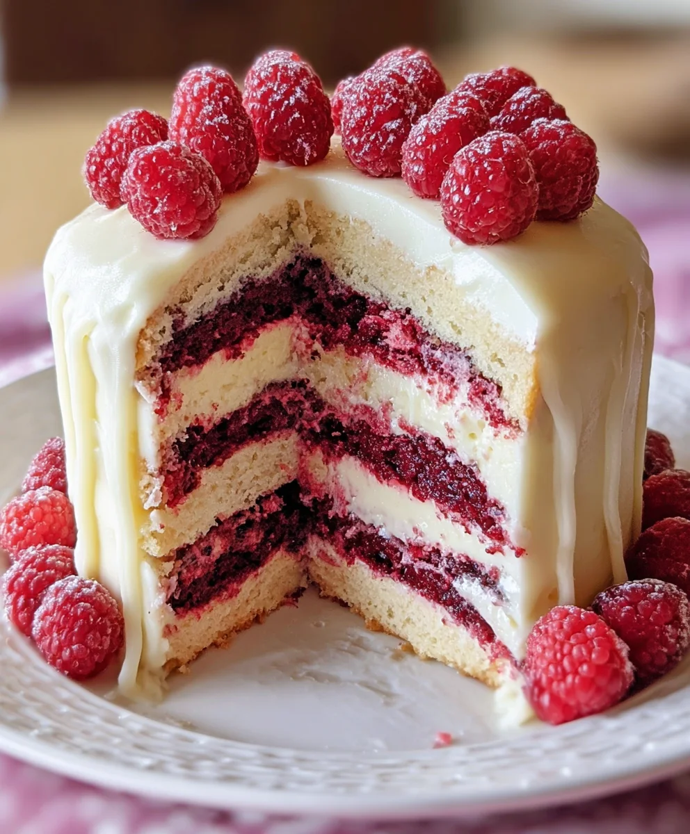 White Chocolate Raspberry Dream Cake Non-Non-Non-Alcoholic Alternativeic