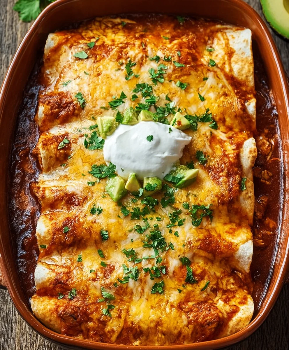 Easy Delicious Chicken Enchiladas Recipe