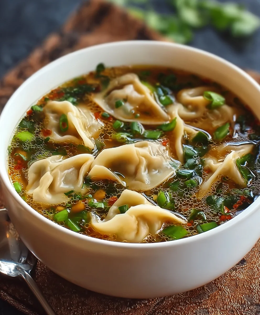 Hearty Beef Potsticker Soup-Flavorful & Comforting Meal