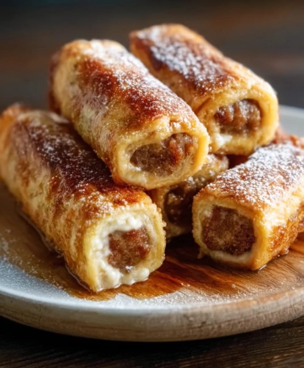 Sausage French Toast Roll-Ups Easy Recipe