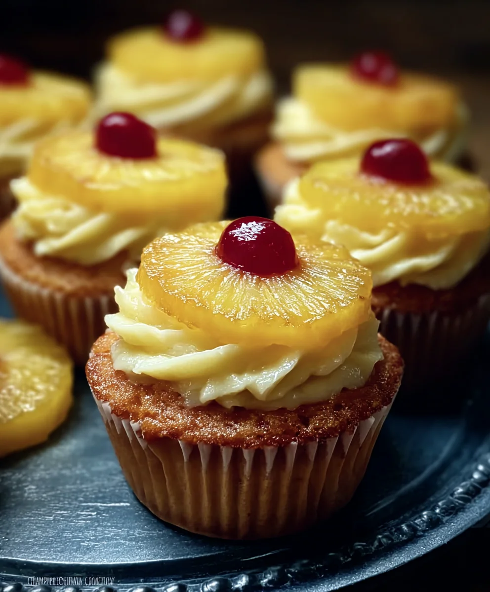 Sweet Pineapple Cupcakes- Tropical Flavor Burst