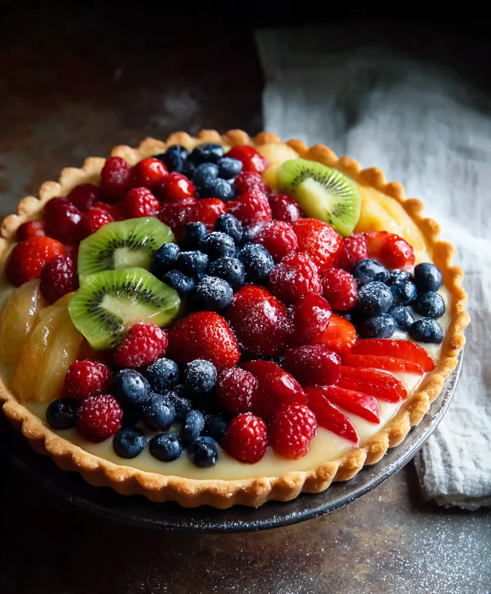 Easy Fresh Fruit Tart Recipe - Vibrant Summer Dessert