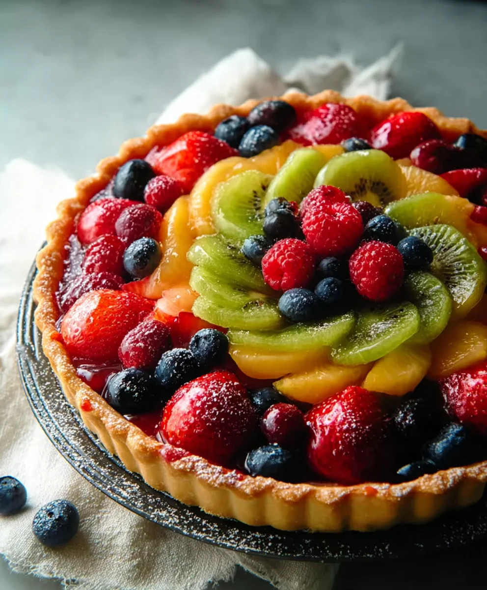 Fresh Fruit Tart- Easy & Delicious Dessert Recipe