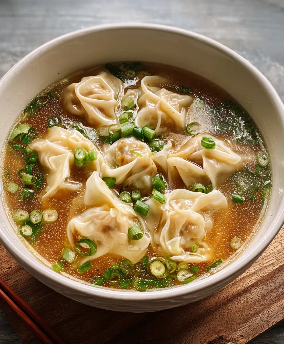 Easy Beef Wonton Soup - Delicious Homemade Recipe