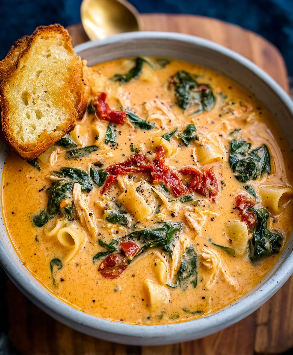 Creamy Tuscan Chicken Soup-Marry Me Recipe