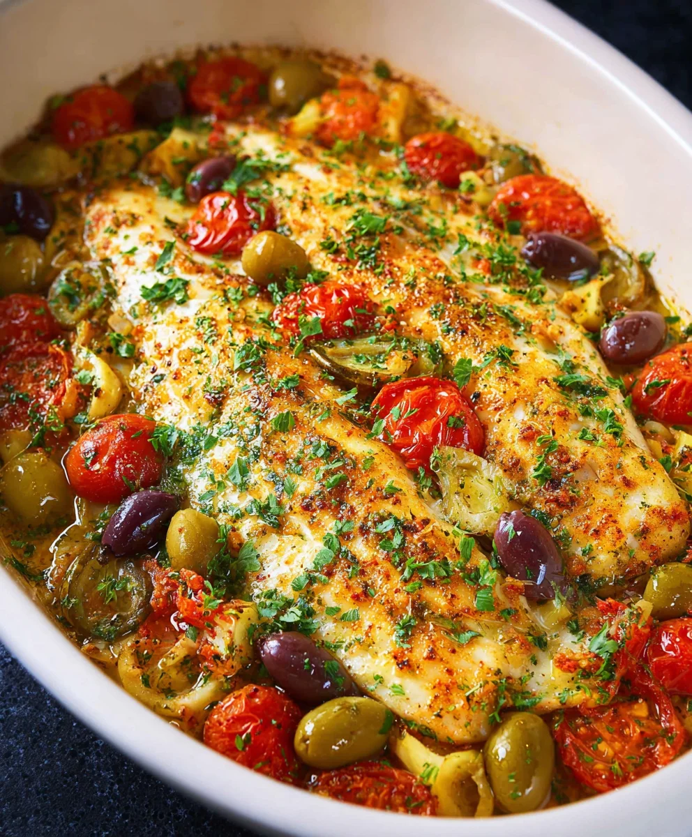 Easy Mediterranean Baked Fish Recipe