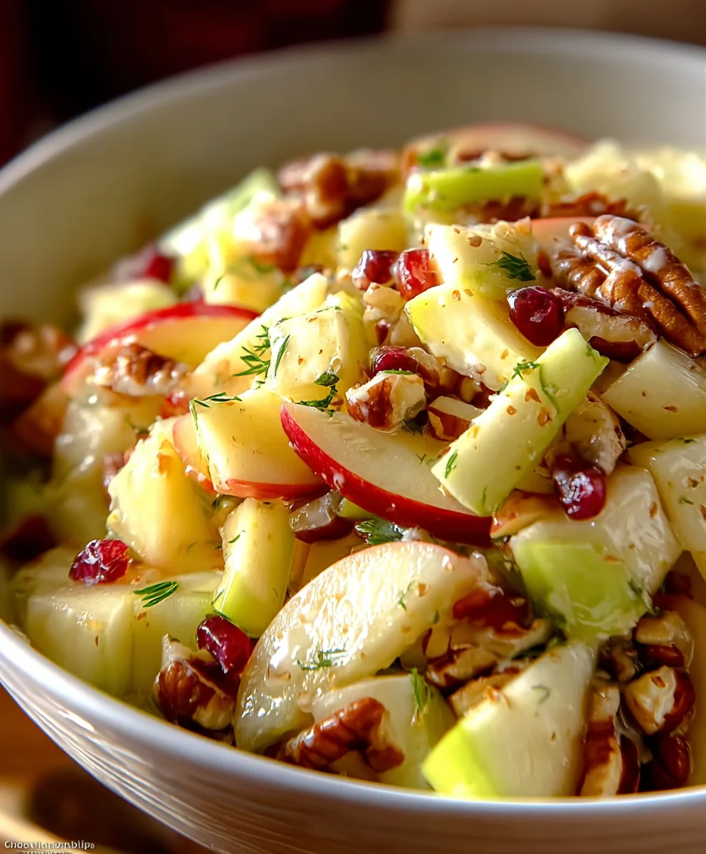 Fresh Apple Salad Recipe- Easy & Delicious