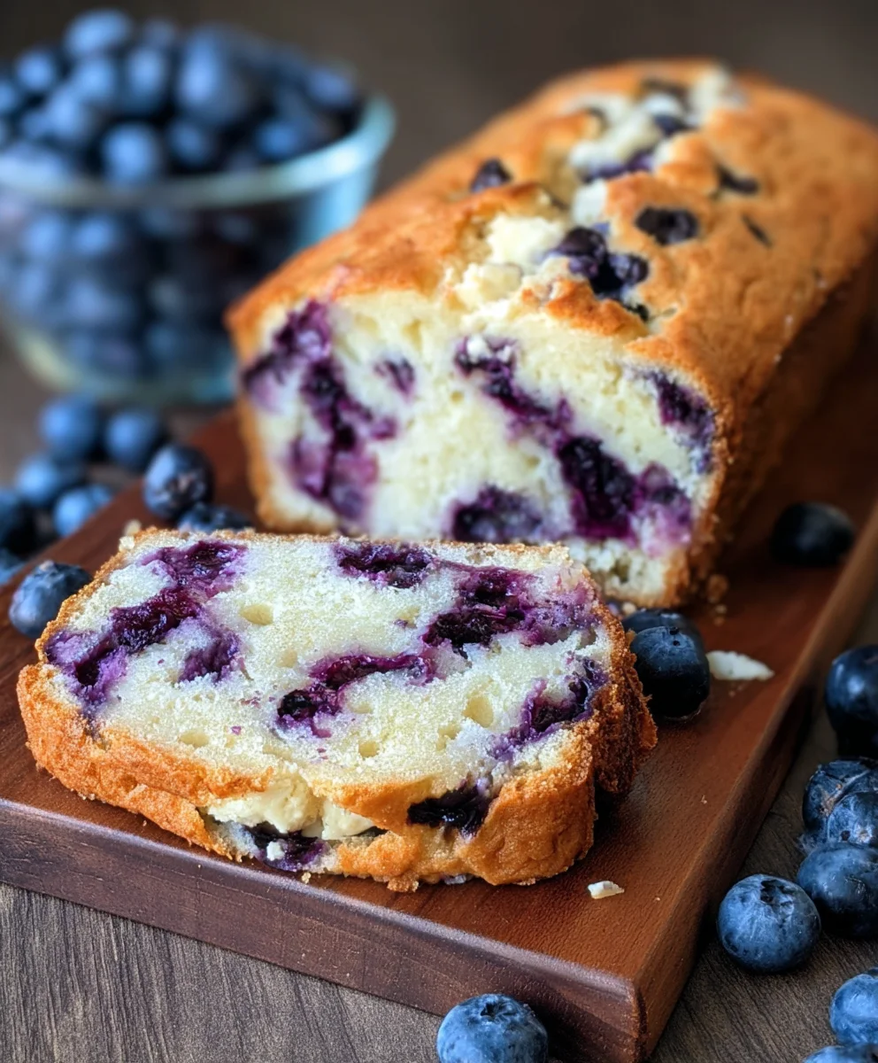 Blueberry Cream Cheese Bread Recipe-Easy & Delicious