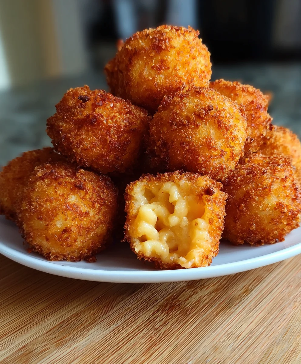 Crispy Fried Mac and Cheese Bites Recipe-Gooey