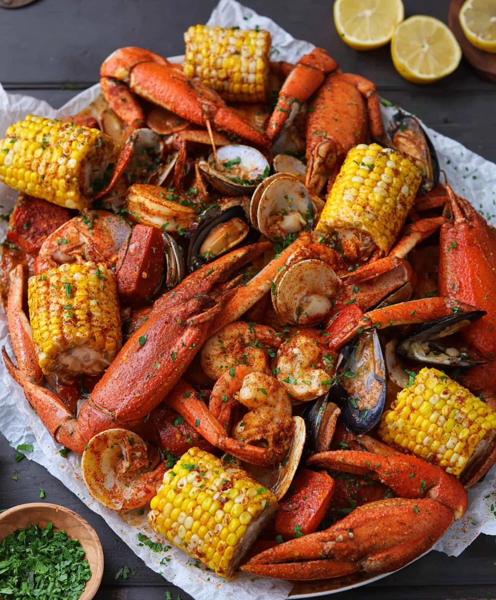 Spicy Cajun Seafood Boil-Garlic Butter Recipe