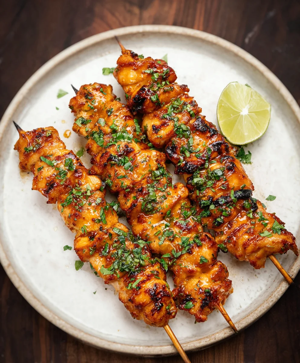 Air Fryer Chicken Skewers- Easy & Juicy Recipe