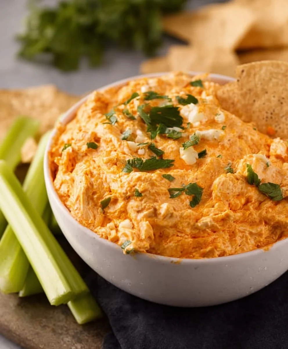 Easy Crockpot Buffalo Chicken Dip - Crowd-Pleasing Appetizer