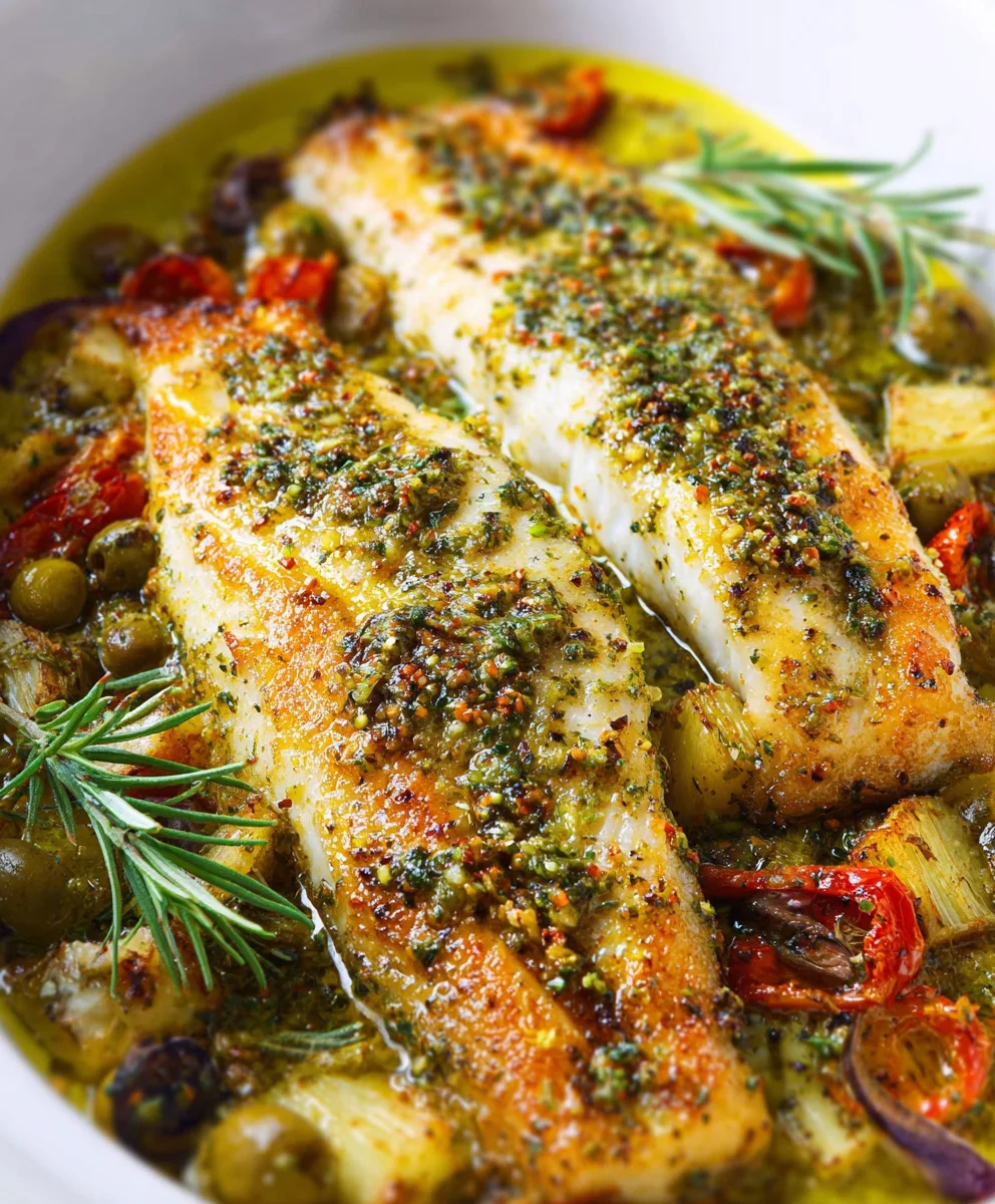 Easy Mediterranean Baked Fish Recipe
