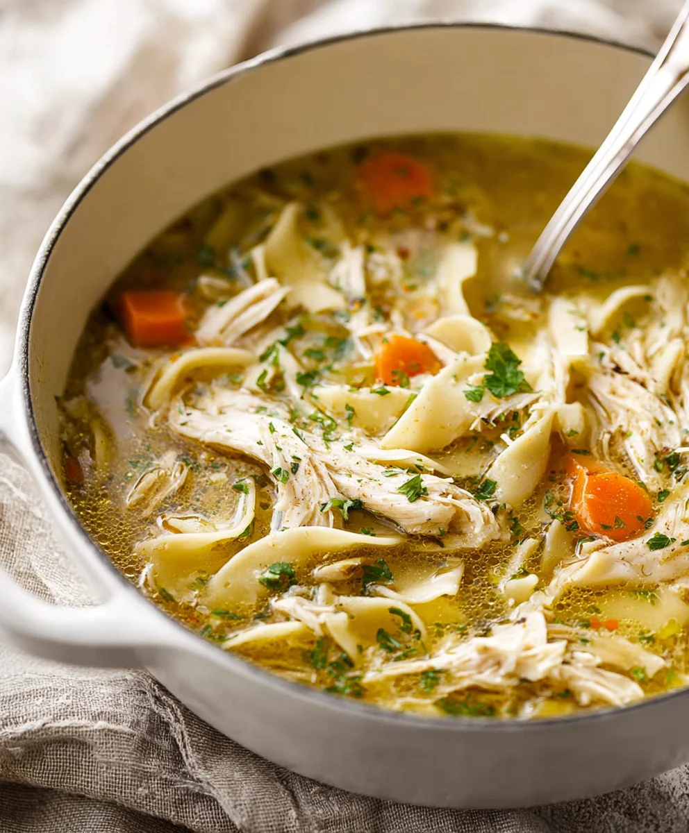 Hearty Chicken Noodle Soup-Comfort in a Bowl
