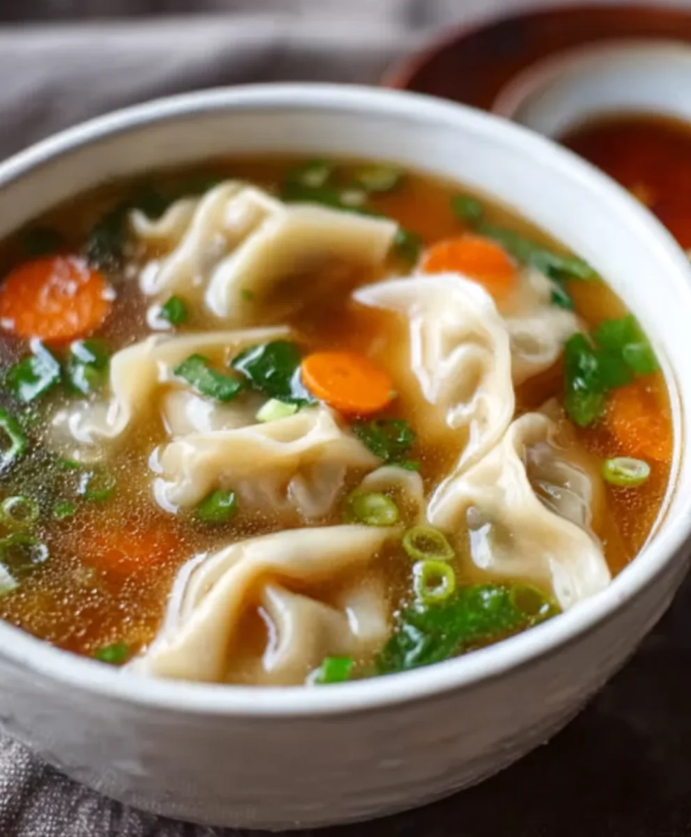 Hearty Beef Potsticker Soup-Comfort Food Classic
