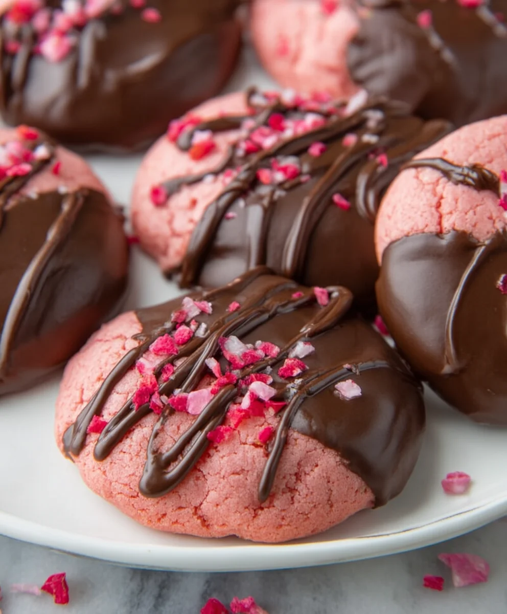 Chocolate Covered Strawberry Cookies-Decadent Treat