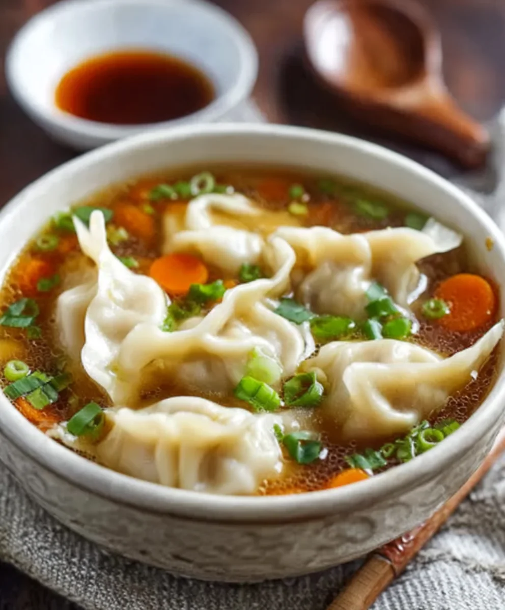 Hearty Beef Potsticker Soup-Comfort Food Classic
