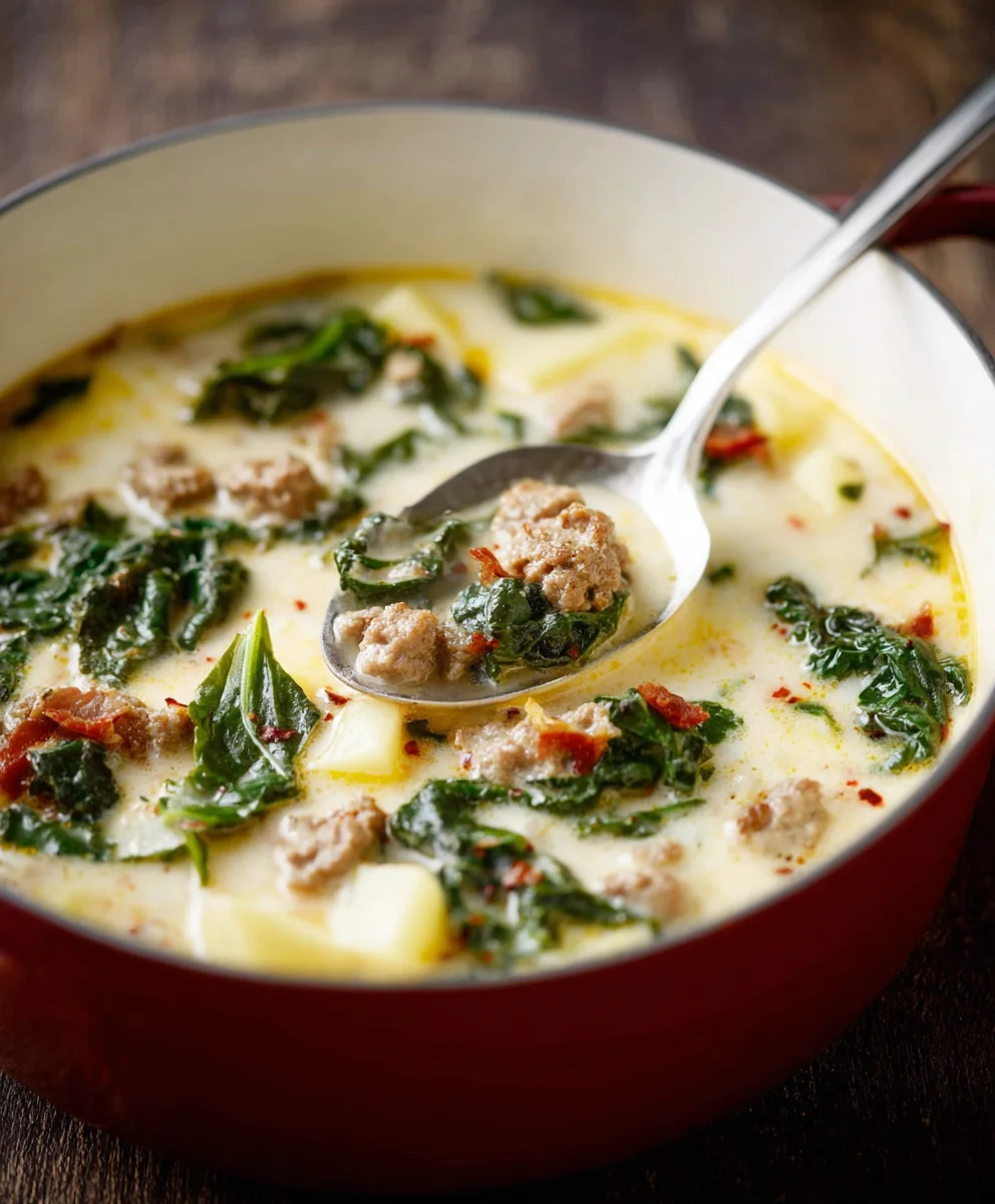 Copycat Olive Garden Zuppa Toscana Soup-Hearty Beef Flavor