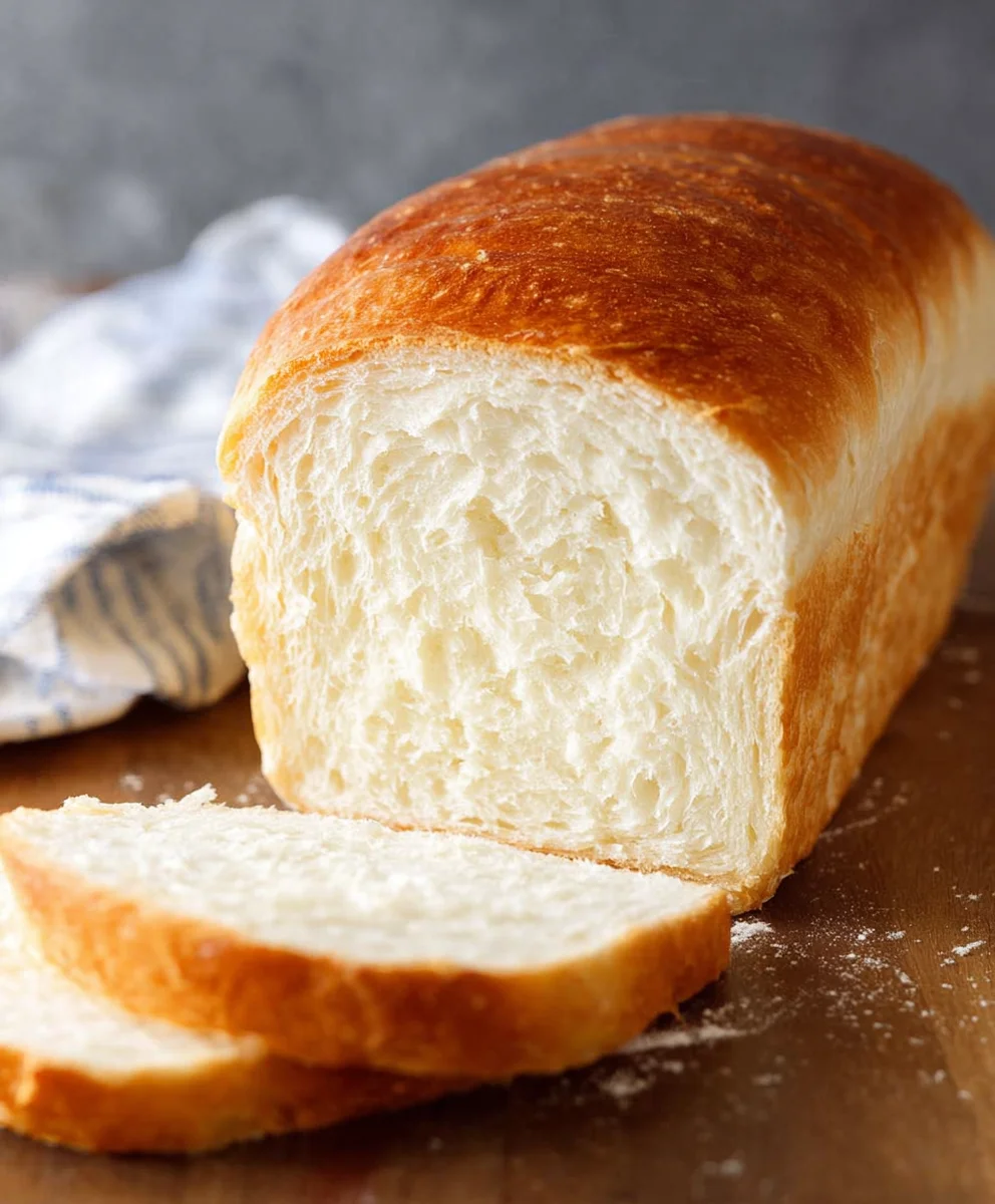 Easy Homemade White Bread Recipe-Soft & Fluffy