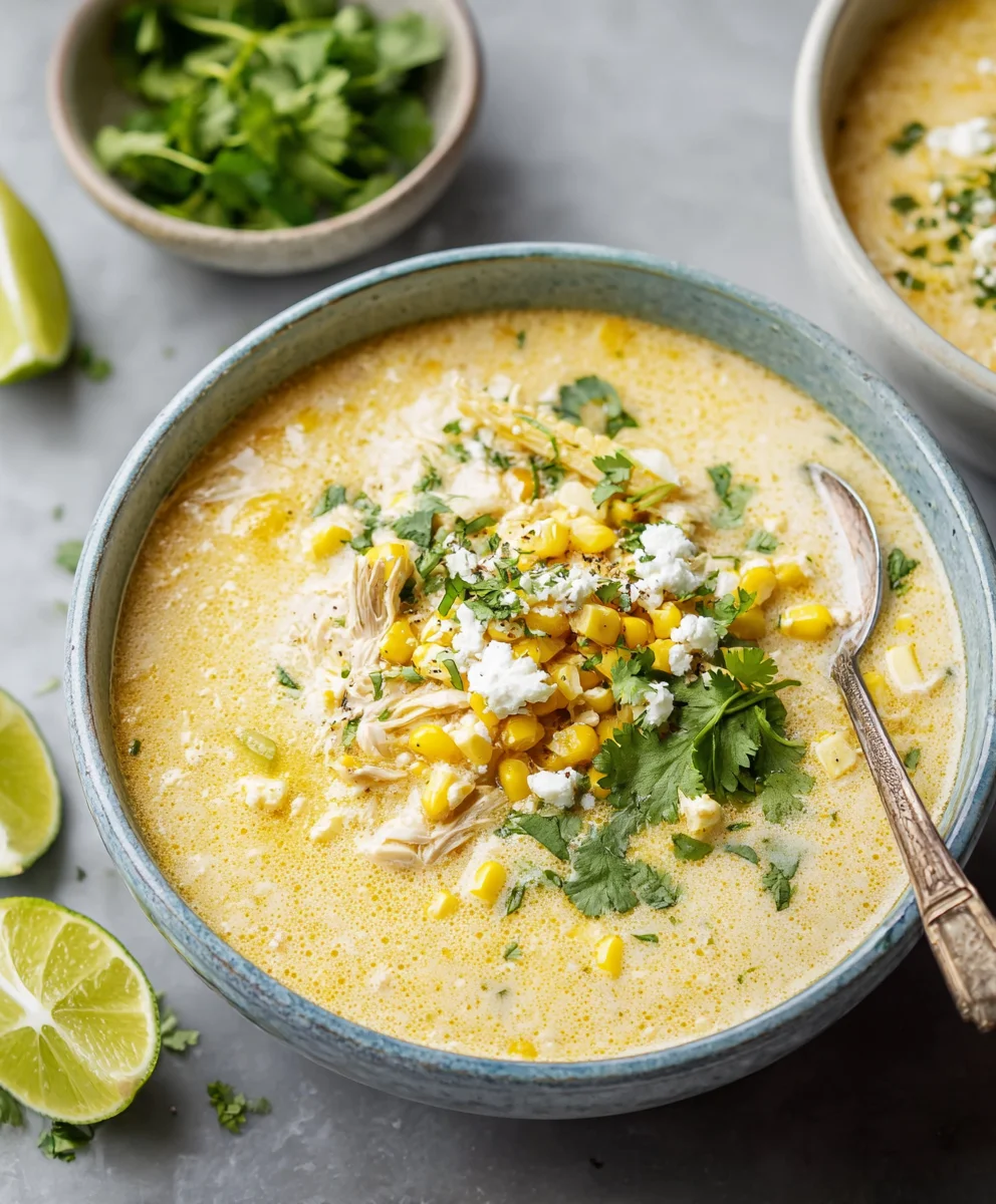 Spicy Mexican Street Corn Soup - Easy & Flavorful Recipe