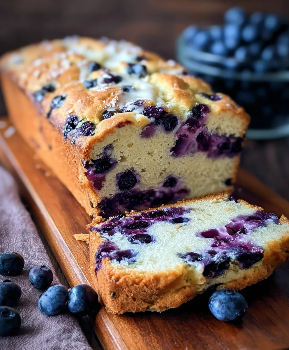 Blueberry Cream Cheese Bread Recipe-Easy & Delicious