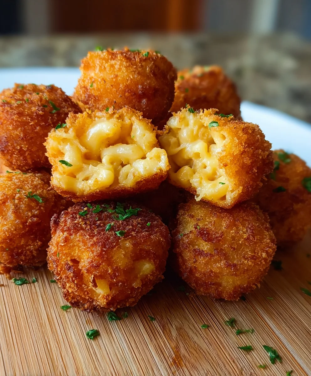 Crispy Fried Mac and Cheese Bites Recipe-Gooey