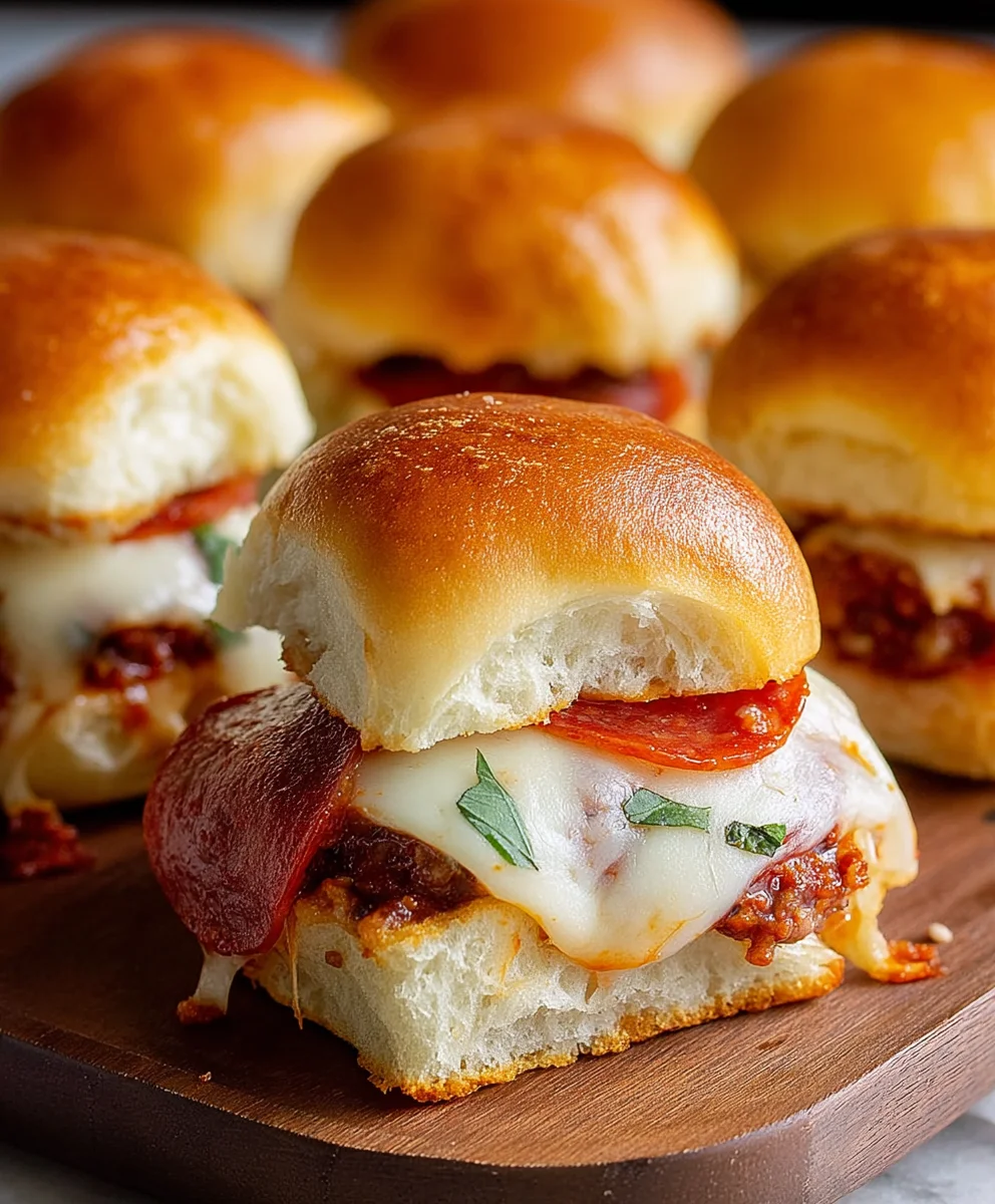 Beef Beef Pepperoni Pizza Sliders - Easy & Delicious