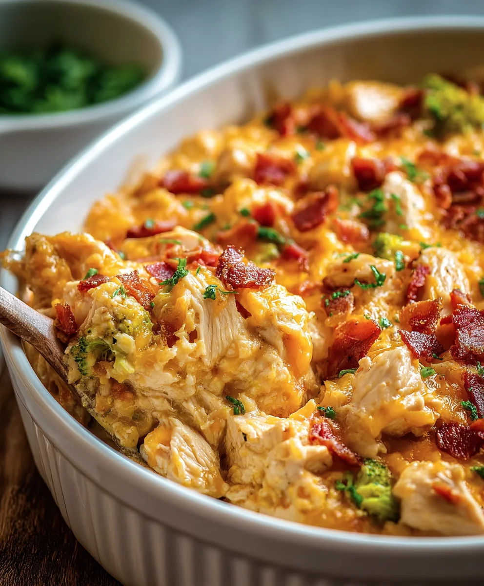 Easy Low Carb Chicken Casserole - Simple & Delicious
