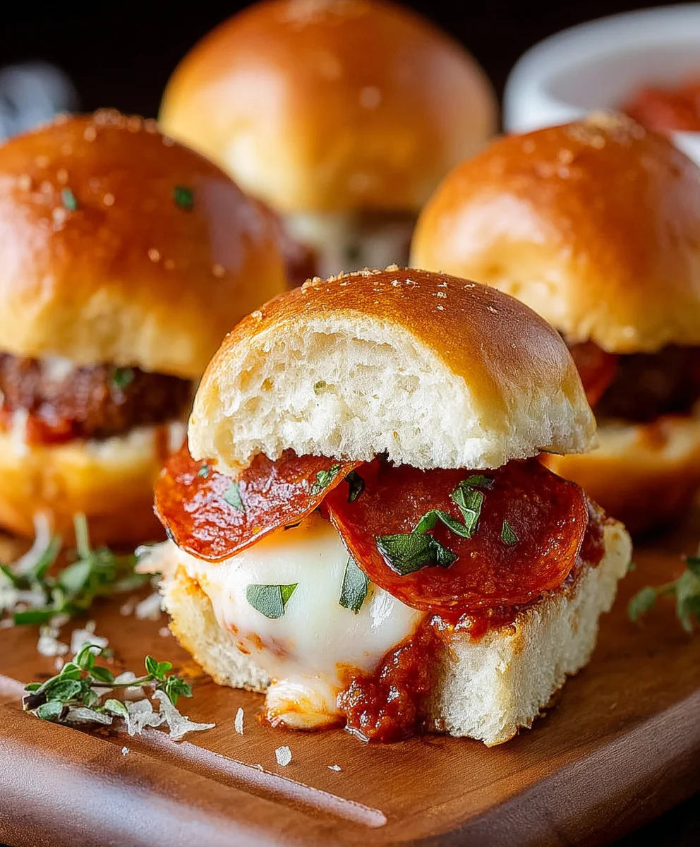 Beef Beef Pepperoni Pizza Sliders - Easy & Delicious