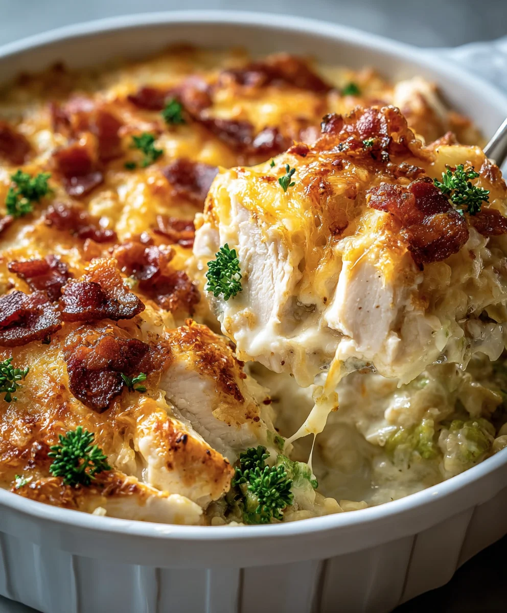 Easy Low Carb Chicken Casserole - Simple & Delicious