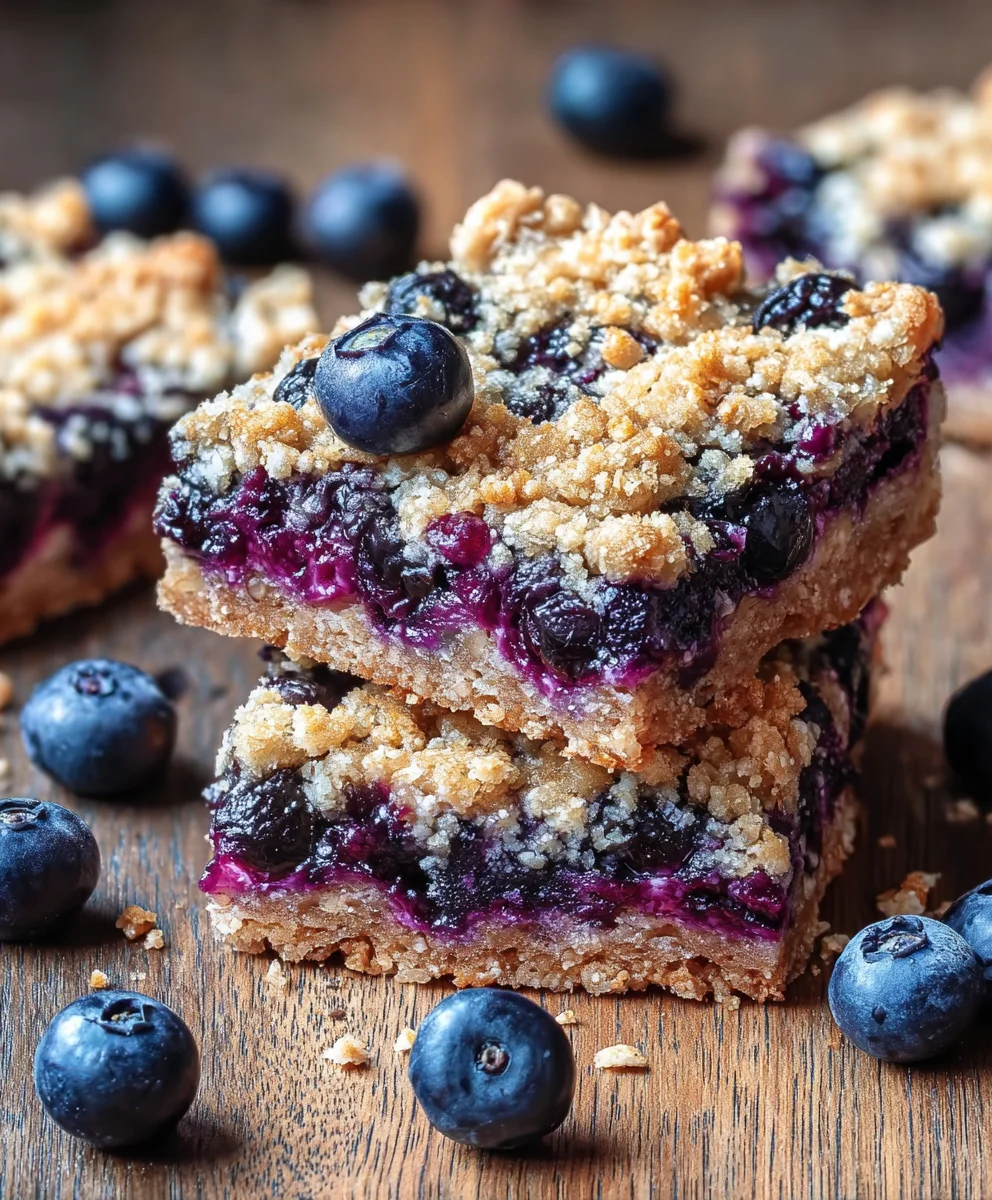 Healthy Blueberry Oatmeal Bars - Easy Breakfast Treat