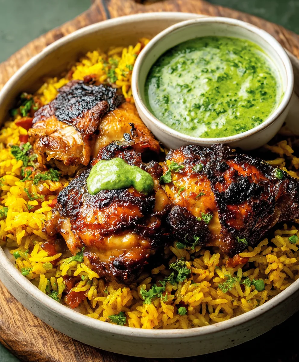 Peruvian Beef and Rice with Green Sauce Recipe