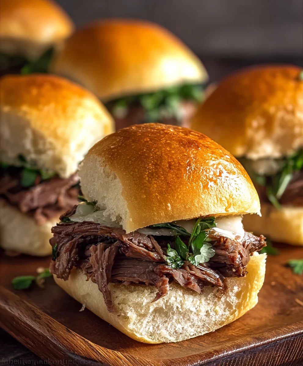 Easy Beef French Dip Sliders-Quick Crowd Pleaser