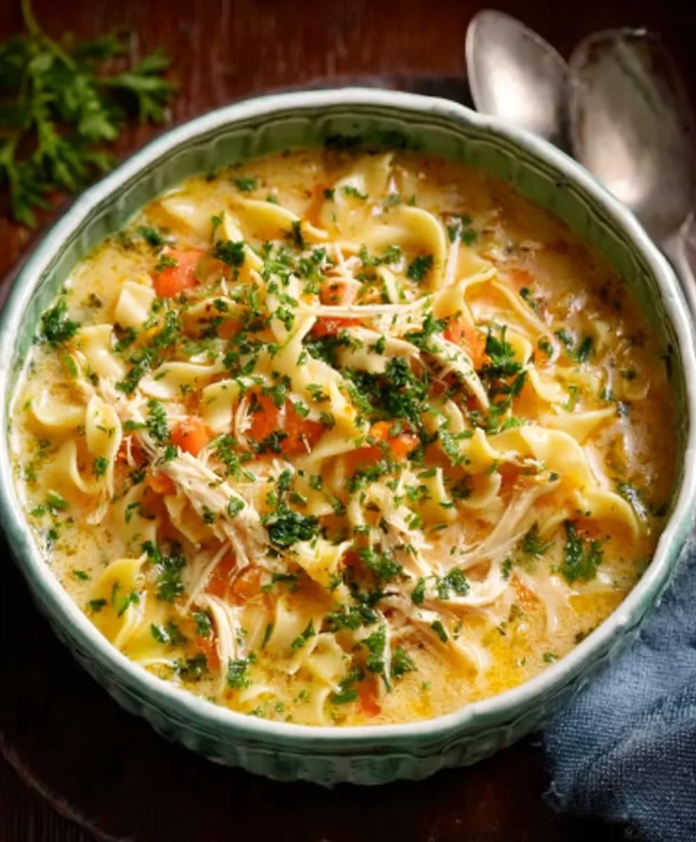 Crack Chicken Noodle Soup-Easy Comfort Food