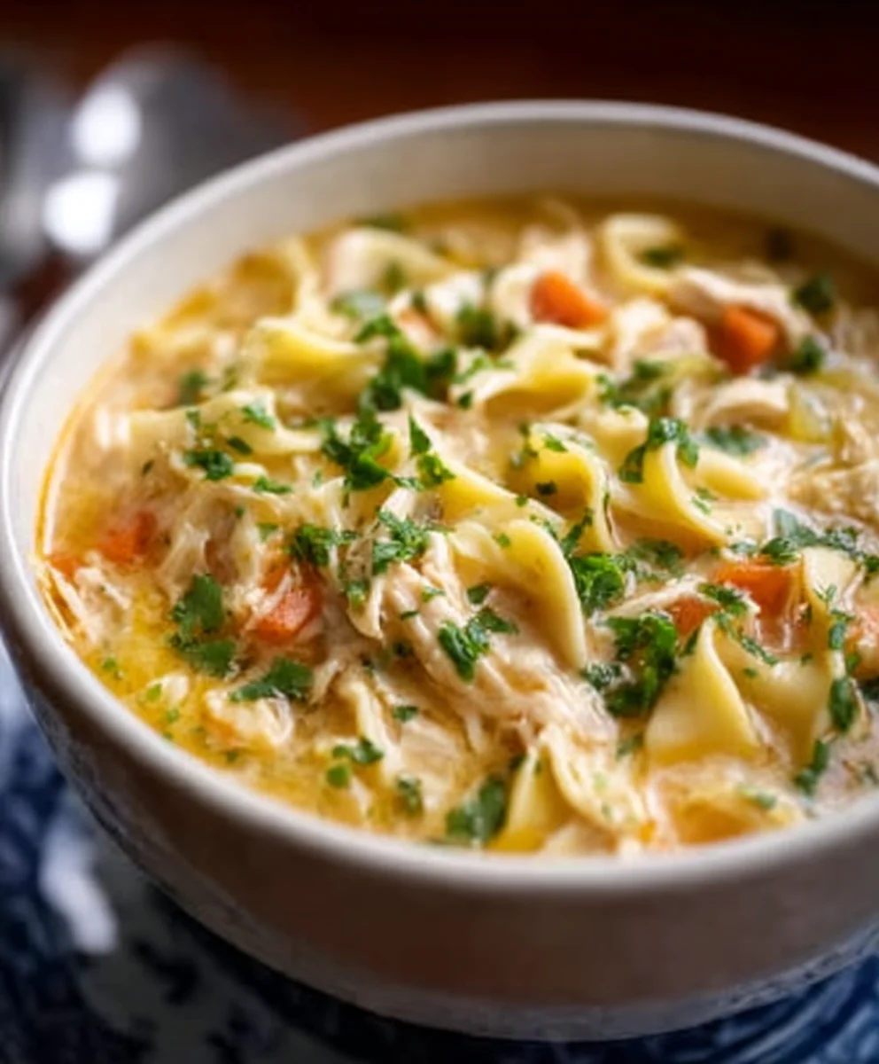 Crack Chicken Noodle Soup-Easy Comfort Food