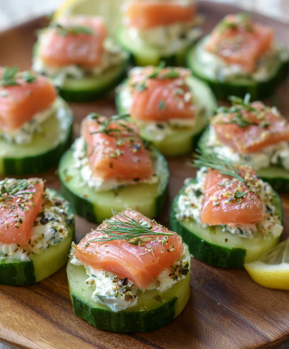Cucumber Smoked Salmon Bites-Easy Appetizer Recipe
