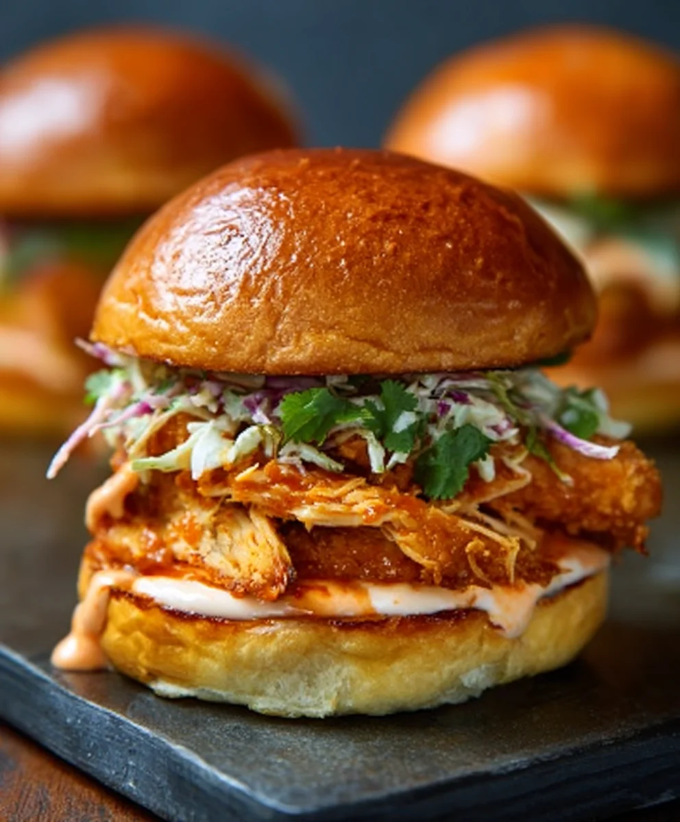 Easy Bang Bang Chicken Sliders - Quick Recipe