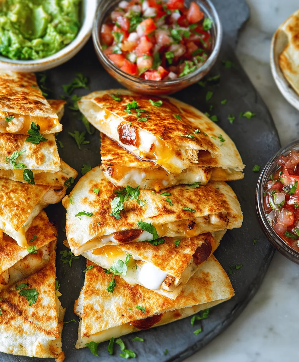 Easy Mini Chicken Quesadillas Recipe-Quick Bites