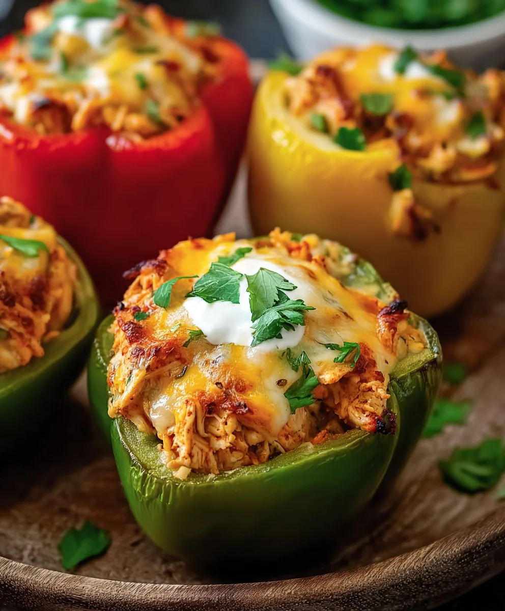 Easy Chicken Stuffed Peppers Recipe- Delicious & Healthy