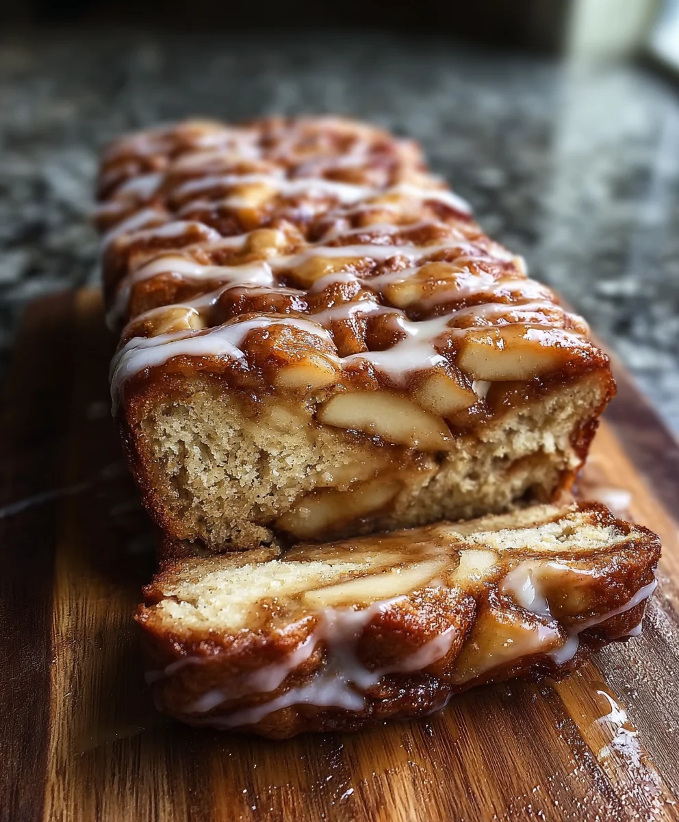 Cinnamon Apple Fritter Bread- Easy Fall Dessert