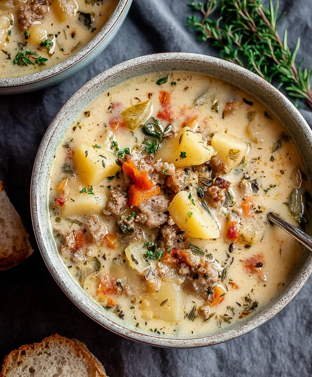 Hearty Beef Sausage Chowder - Easy Recipe