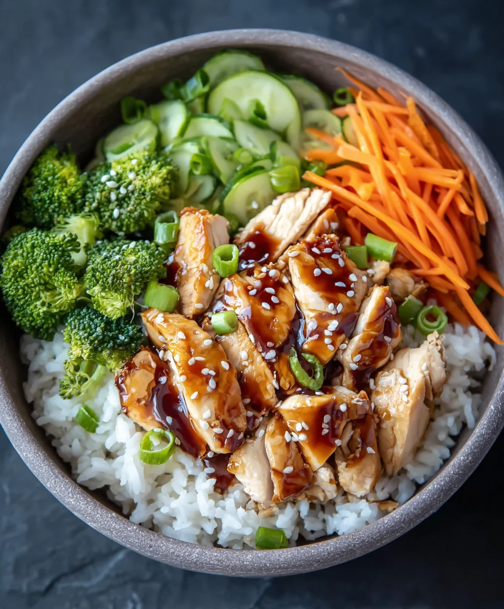Easy Teriyaki Chicken Rice Bowl Recipe-Flavorful & Quick