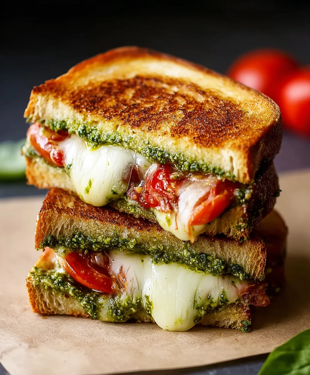 Pesto Grilled Cheese- Delicious & Easy Recipe