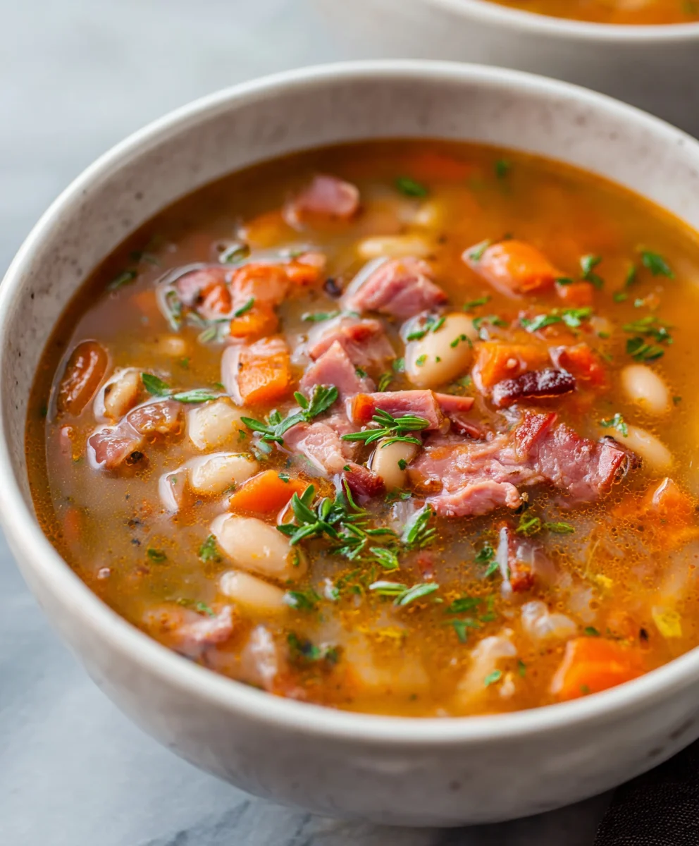 Easy Beef Ham Bean Soup Recipe