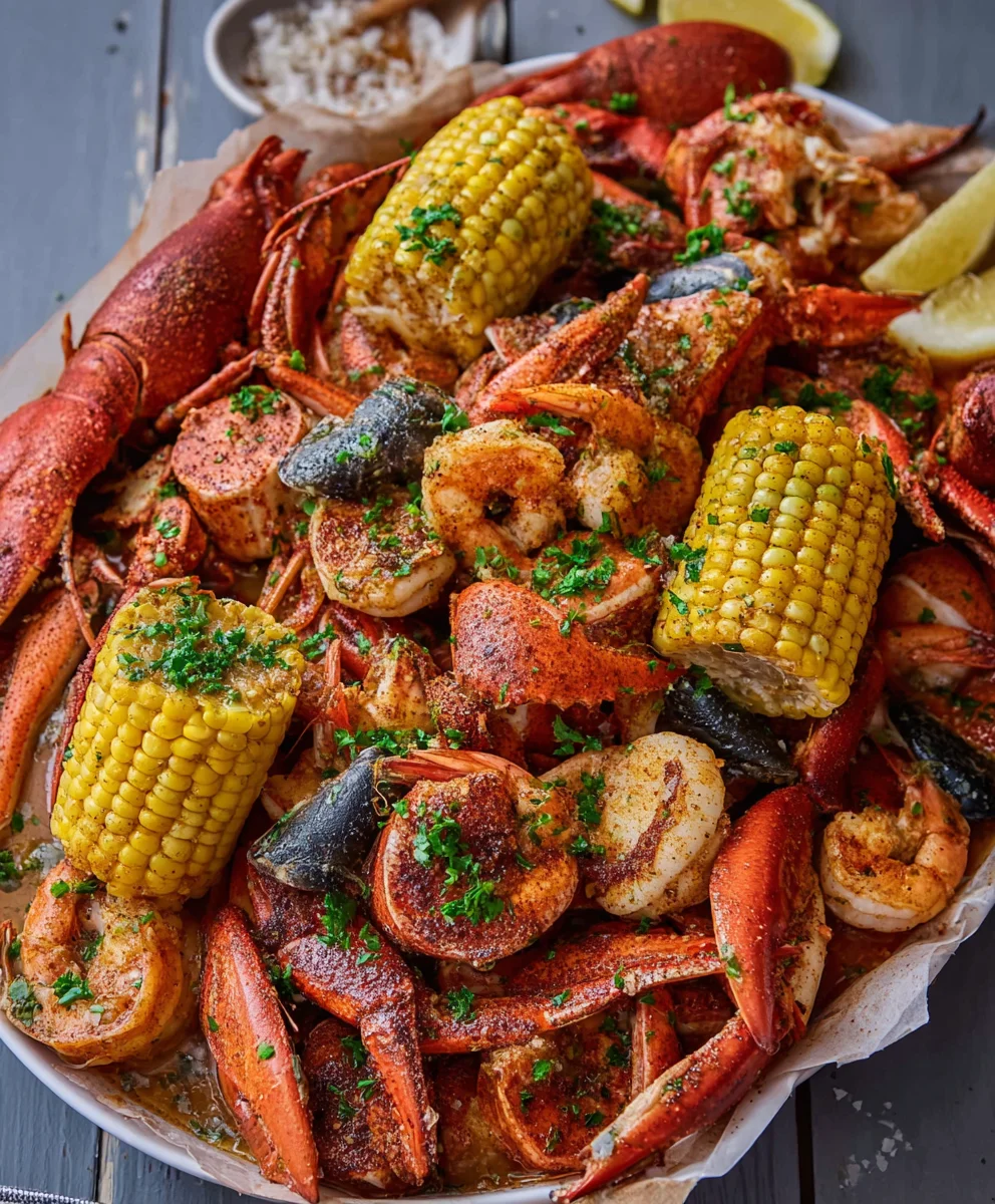 Spicy Cajun Seafood Boil-Garlic Butter Recipe