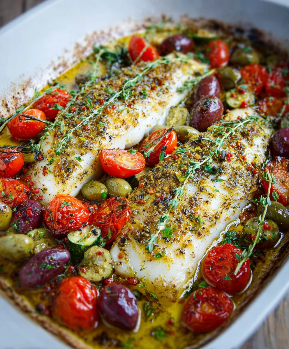 Easy Mediterranean Baked Fish Recipe