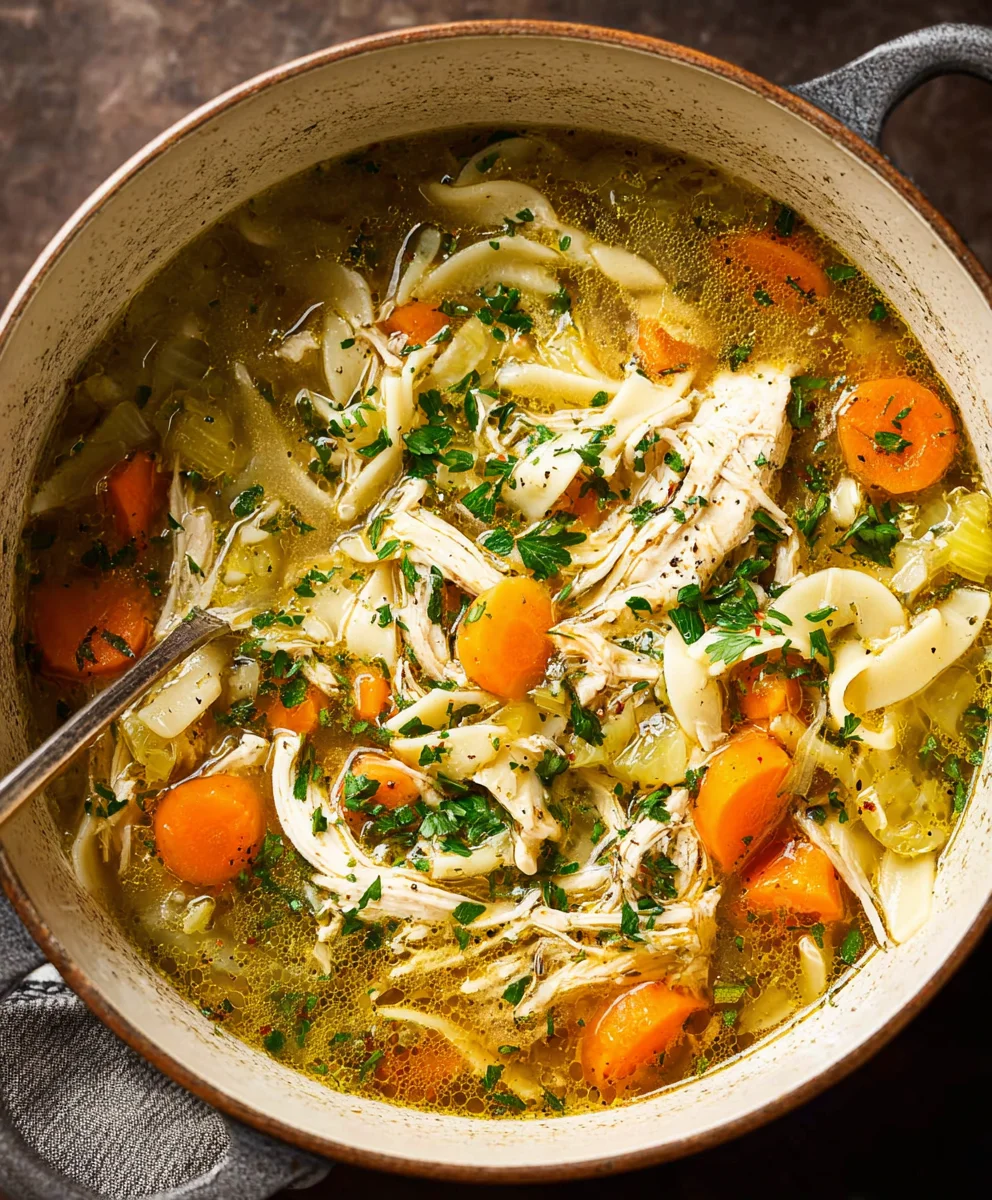 Hearty Chicken Noodle Soup-Comfort in a Bowl