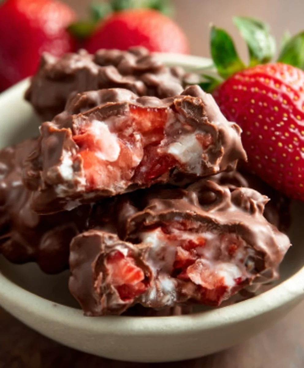 Viral Chocolate Strawberry Yogurt Clusters Recipe
